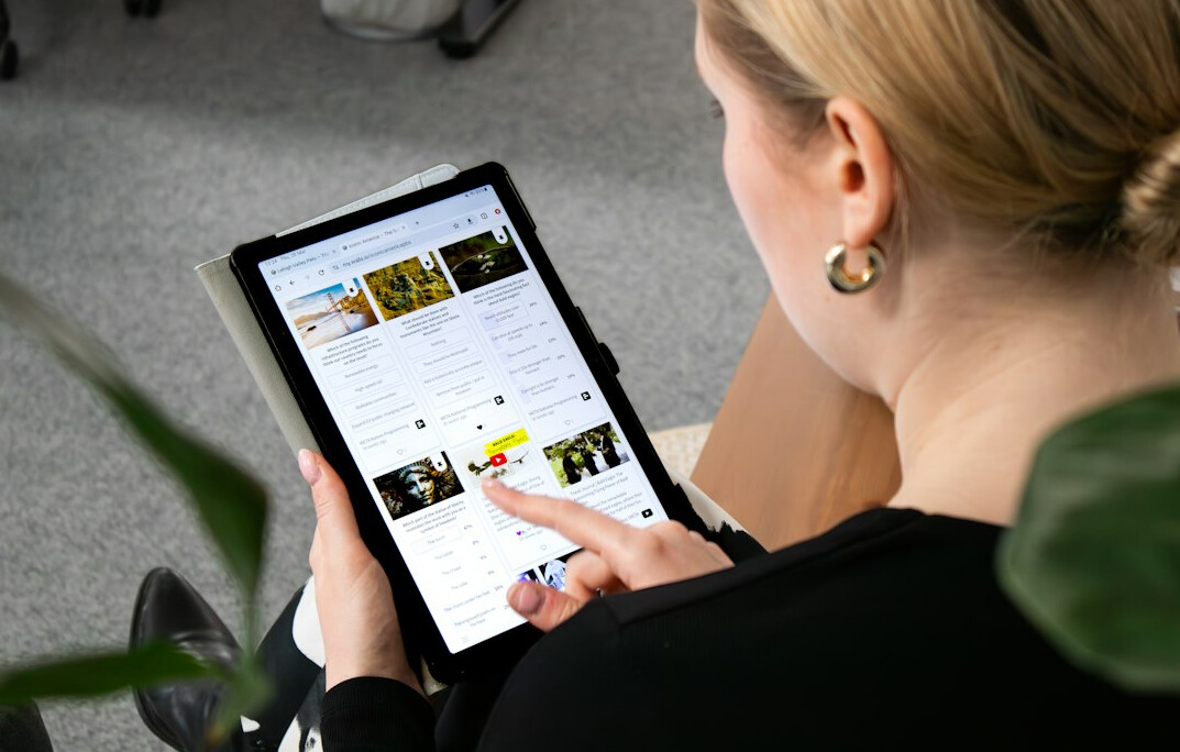 executive using tablet