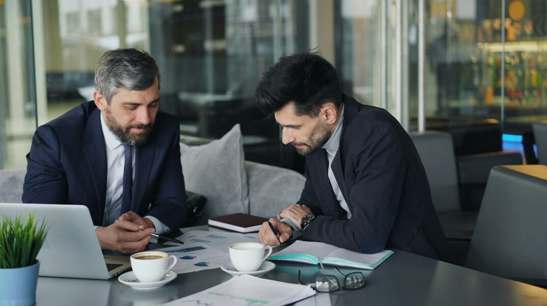 business team analyzing charts